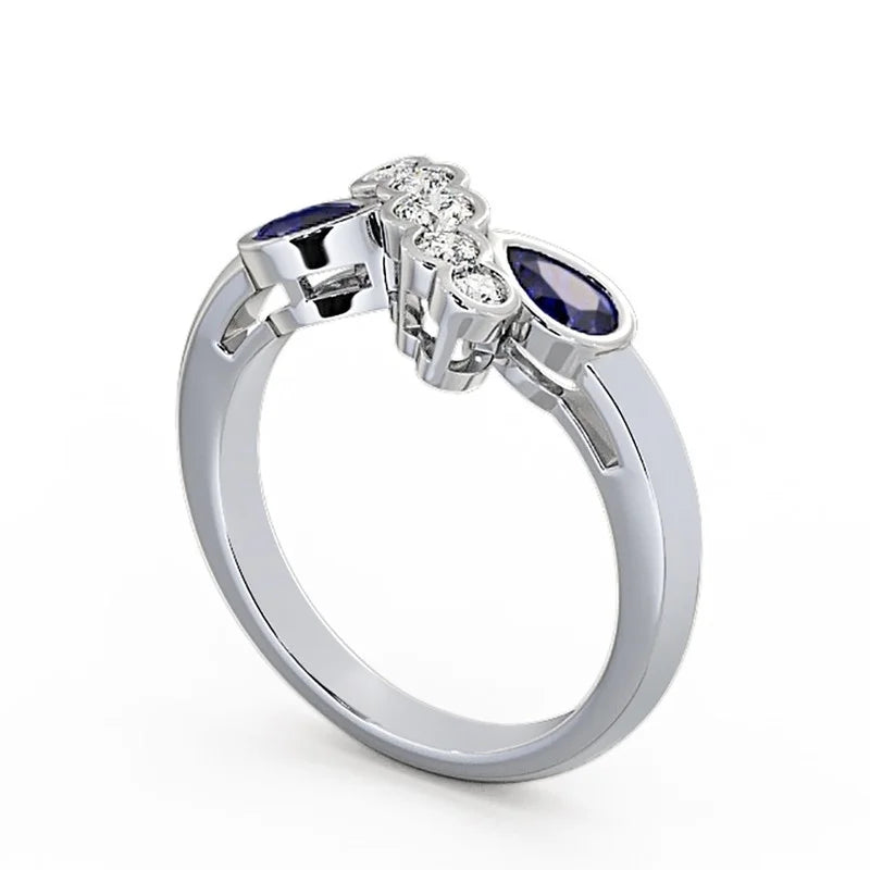 14K White Gold Eternity Band Size 7.5 B83770