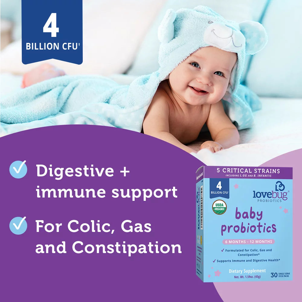 USDA Organic Probiotic for Babies, 6-12 Months, 30 Packets I774