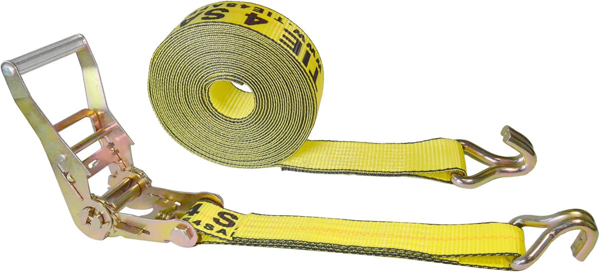 2 Pack Green 2" x 30' Ratchet Straps Z137