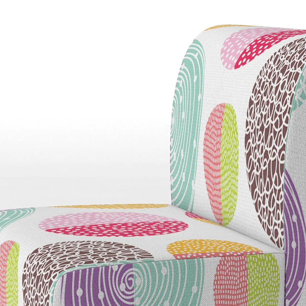 Multicolor Patterned Upholstered Accent Chair L592