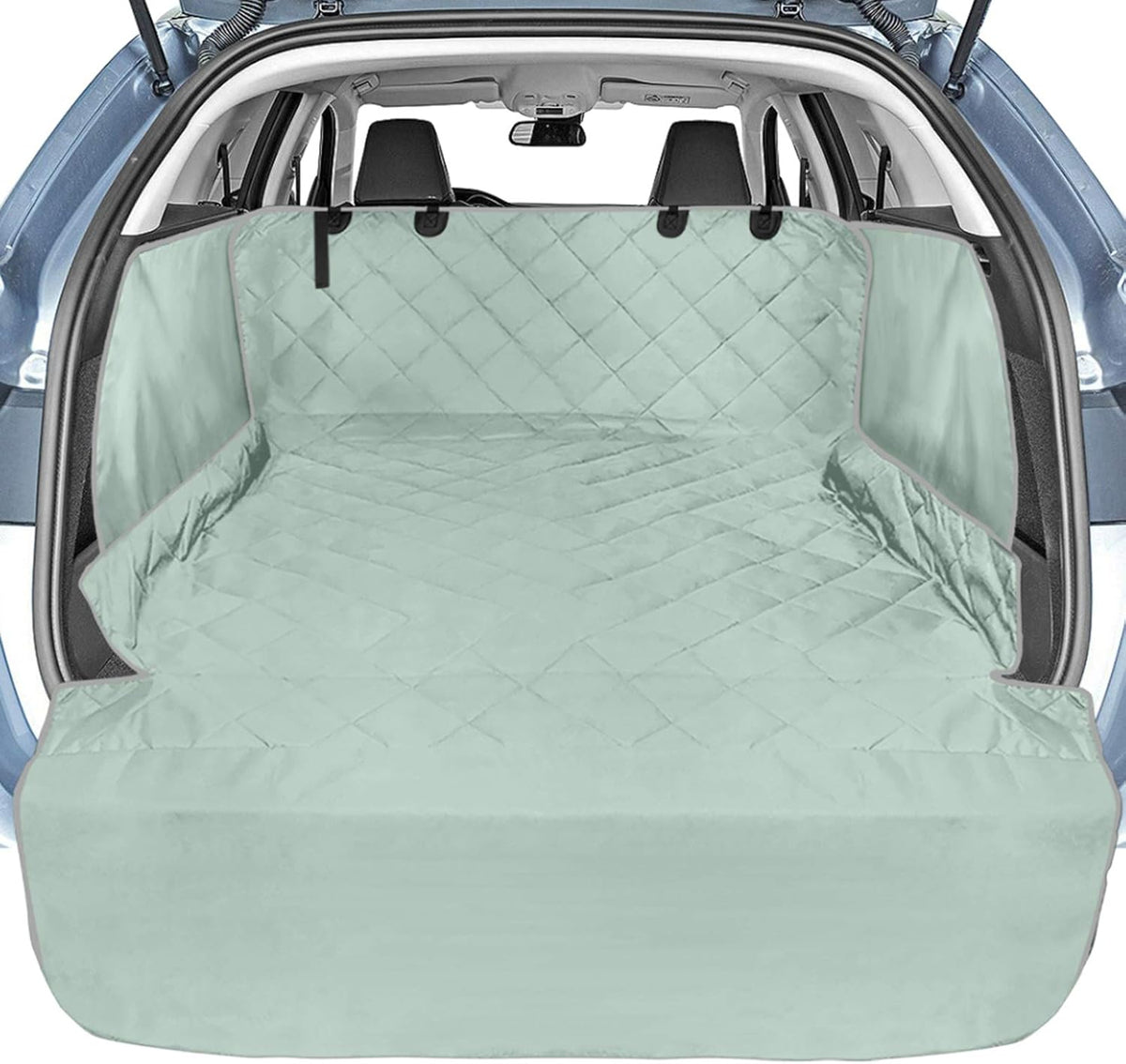SUV Cargo Cover with Side Flaps Water Resistant Nonslip Dog Seat Cover T626