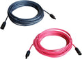 10 Gauge 100 Feet Black +100 Feet Red Solar Panel Extension Cable Wire A61132