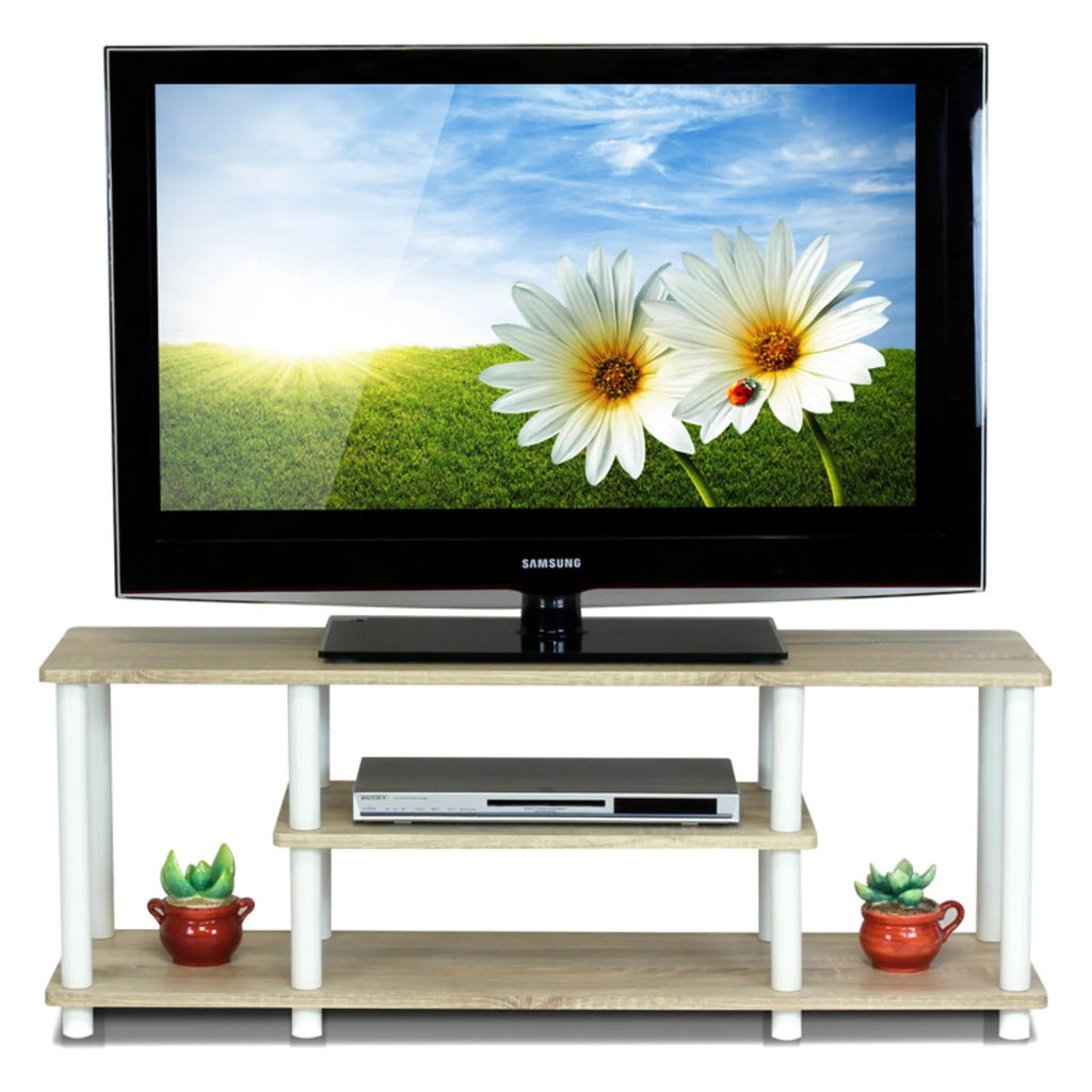 3-Tier Oak White TV Stands O59664