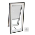 White Double Pleated Blind V1250