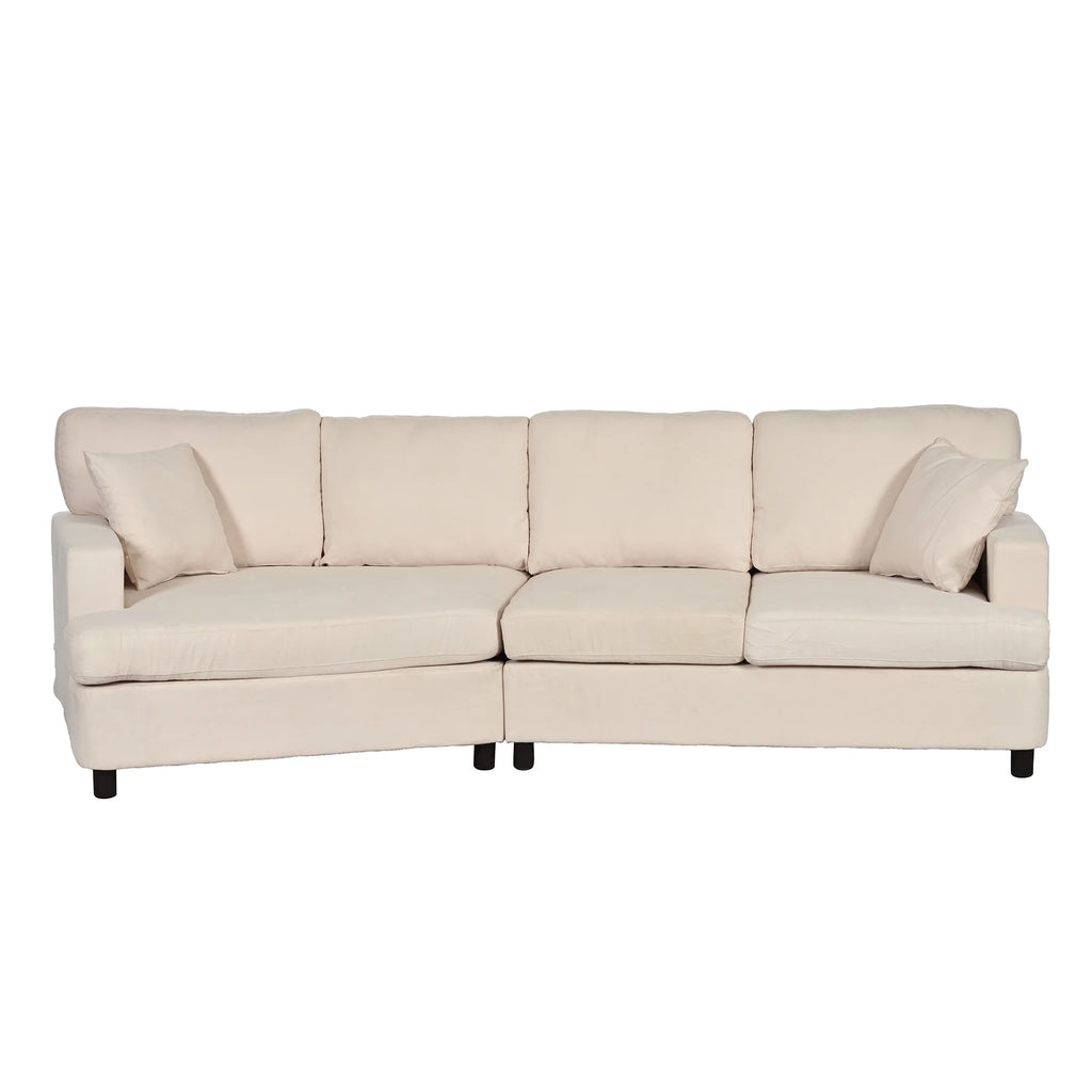 3 Seat Sofa with Removable Cushions and 2 Pillows H733