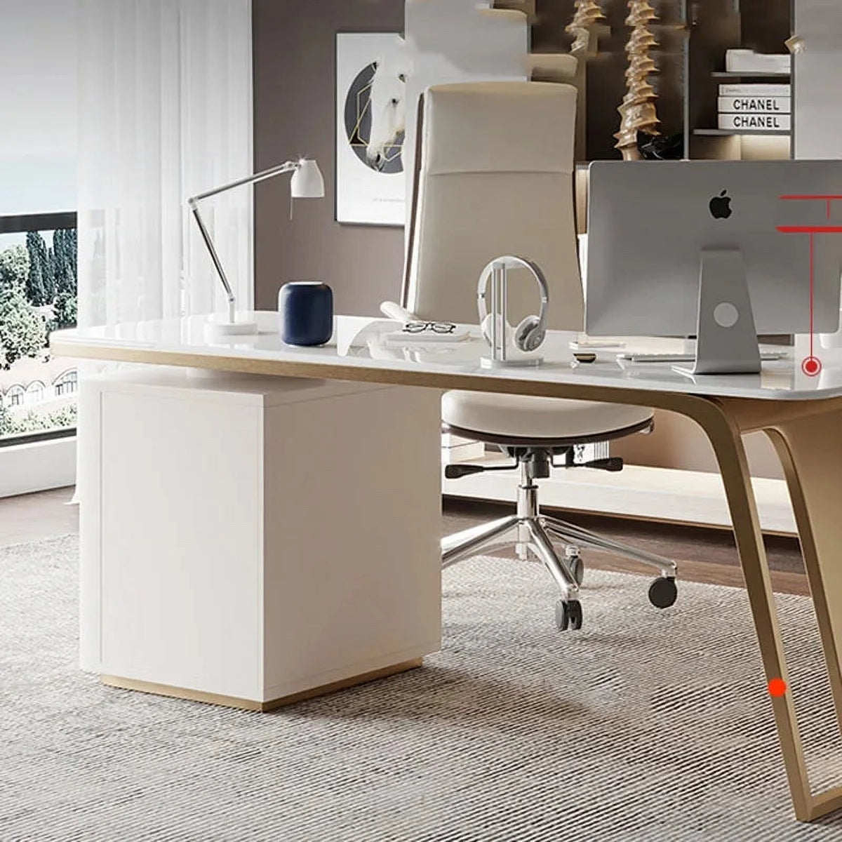 Writing Desk with Drawers B689