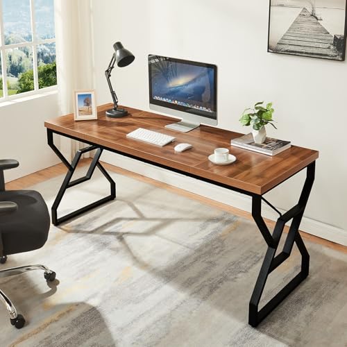 63-inch Engineered Wood Metal Desk O64768