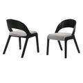 Fabric & Wood Accent Chairs, Set of 2 G62633