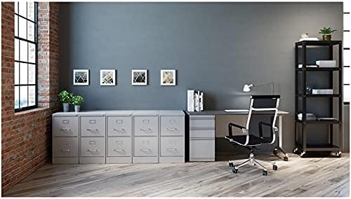 Light Gray Metal 2 Drawer Vertical File Cabinet S455