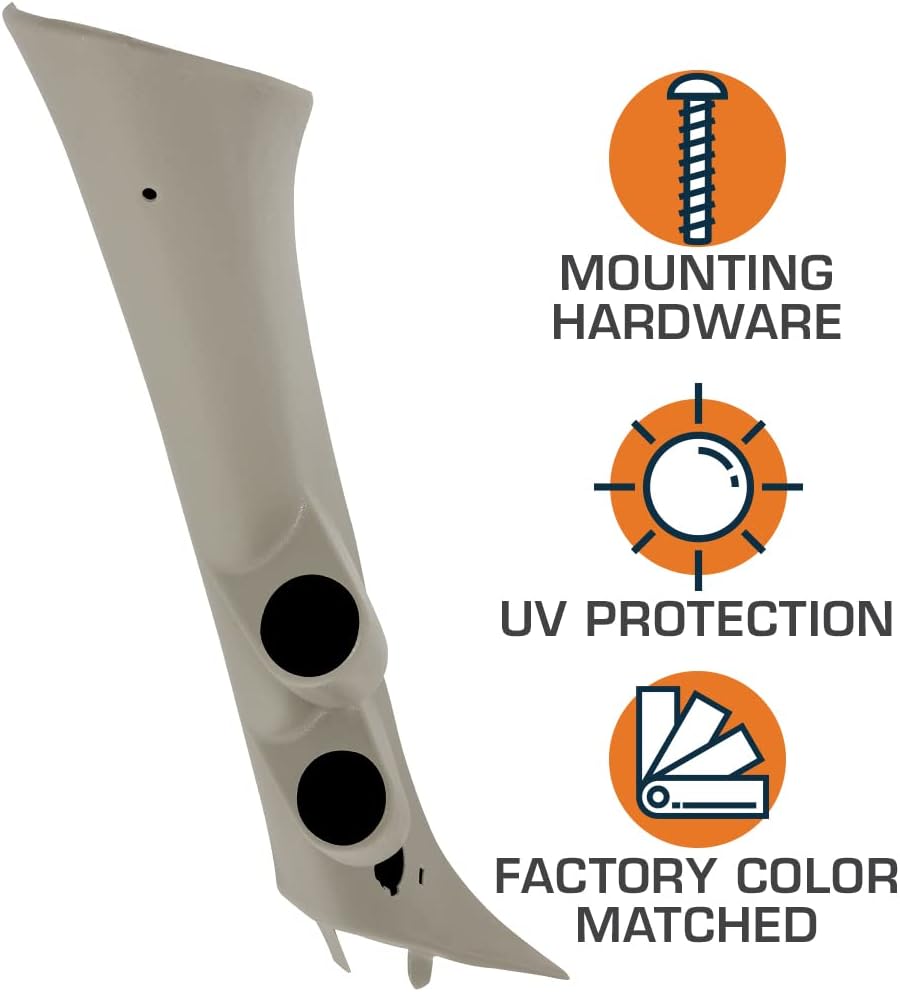 Tan Full Size Dual Pillar Gauge Pod Pack of 2 Z3529