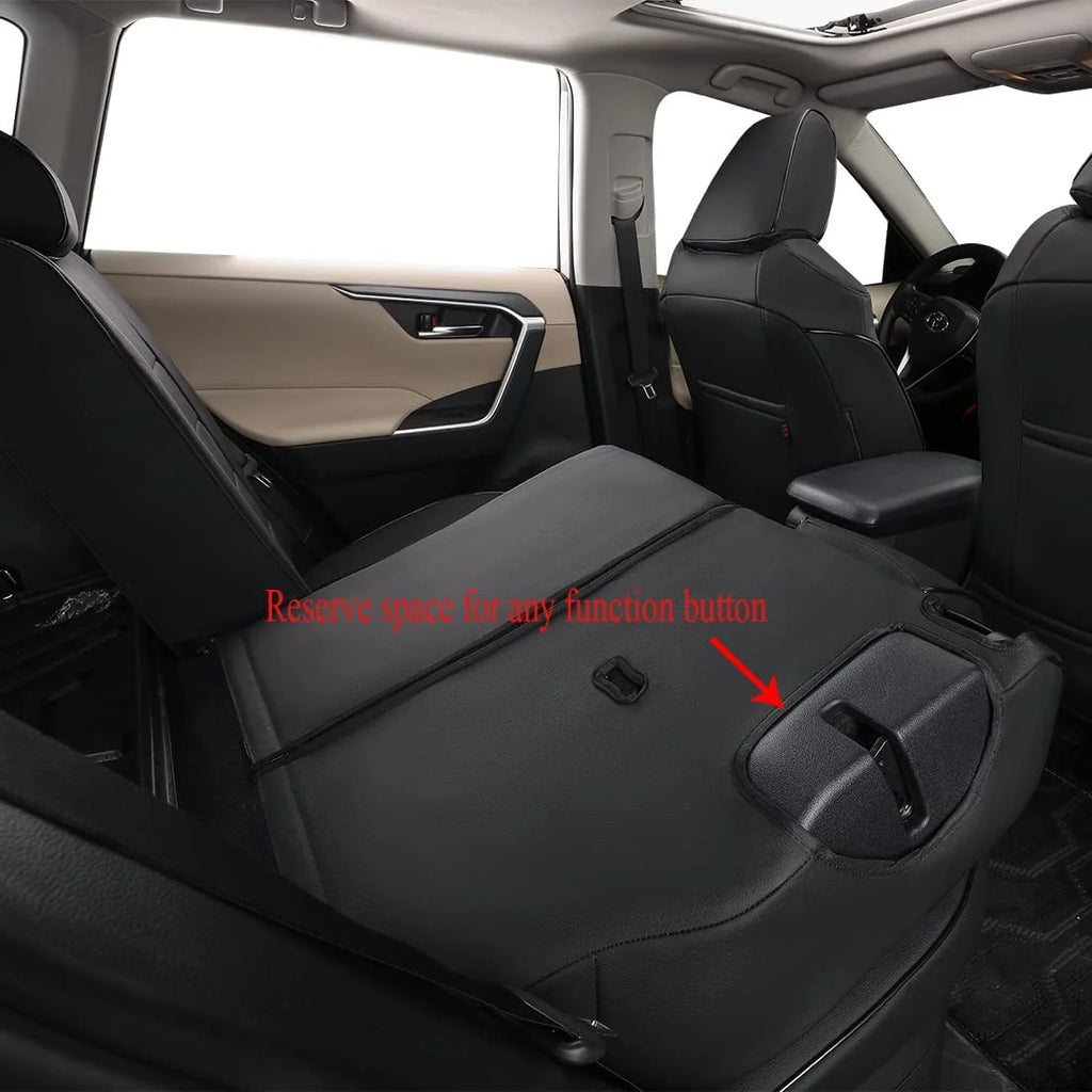 Black Leather Full Set Car Seat Covers for Toyota Corolla Cross 2021 2022 2023 2024 N95379