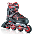 Red Black Adjustable Inline Skates E25123