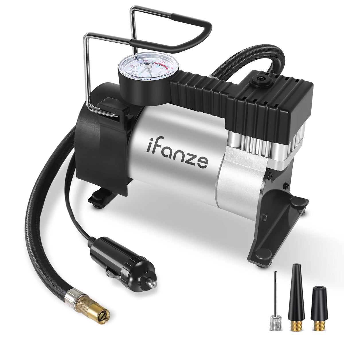 Portable DC 12V Tire Inflator Air Compressor with Mechanical Pressure Gauge D678314
