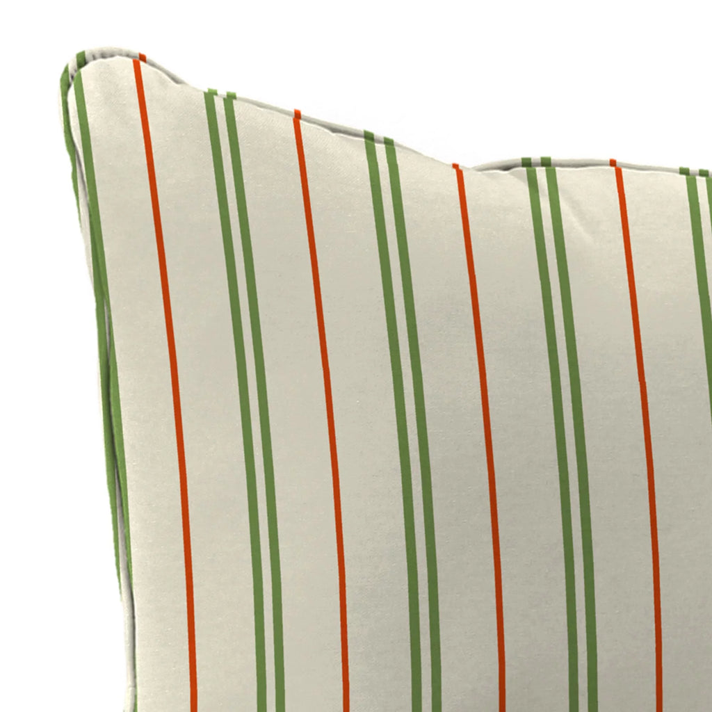 Grey Stripe Rectangular Outdoor Deep Seating Chair Seat and Back Cushion T191