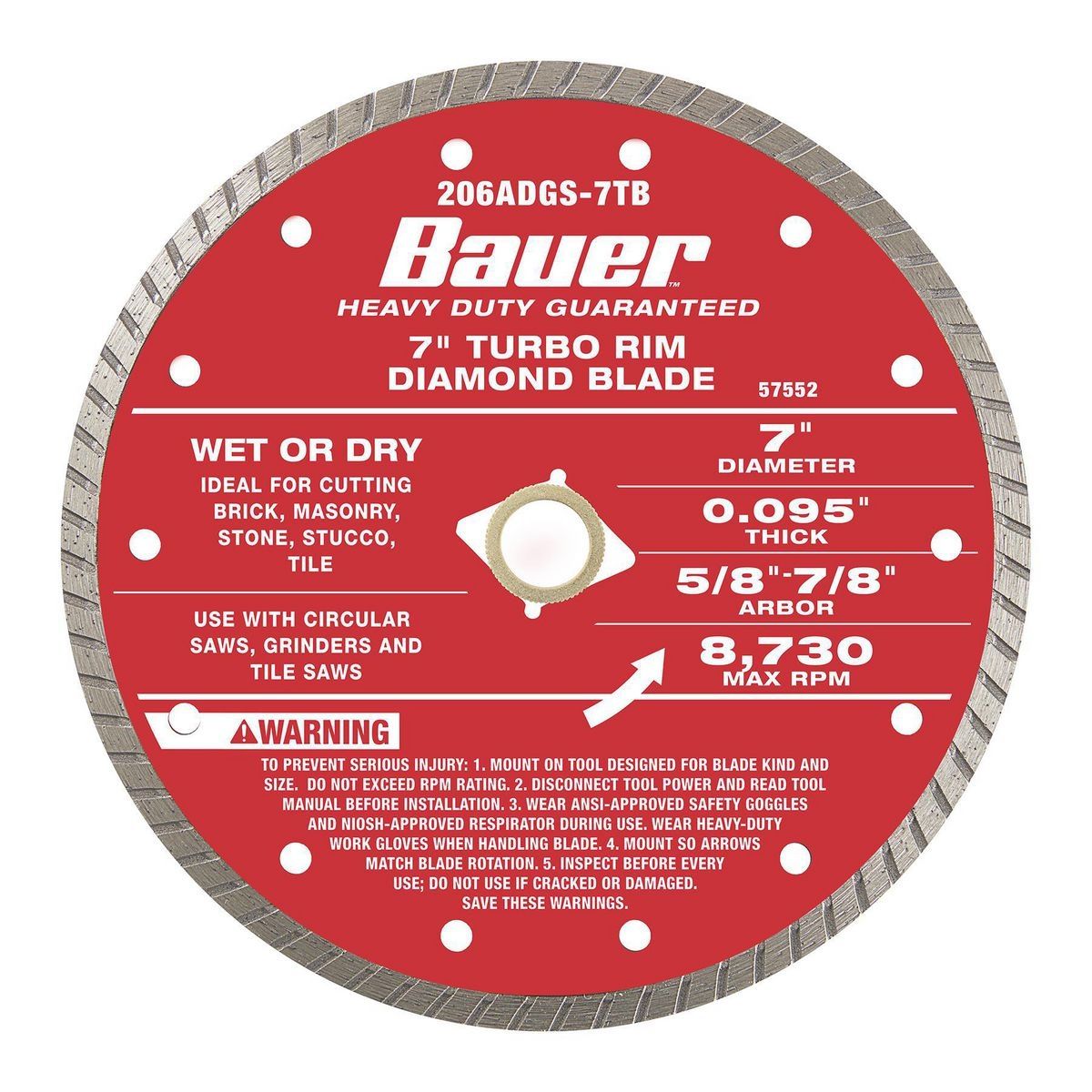 7 in. Turbo Diamond Blade I2267