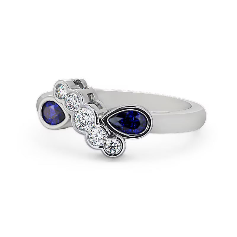 14K White Gold Eternity Band Size 7.5 B83770