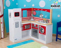 Red Corner Wooden Kitchen L132