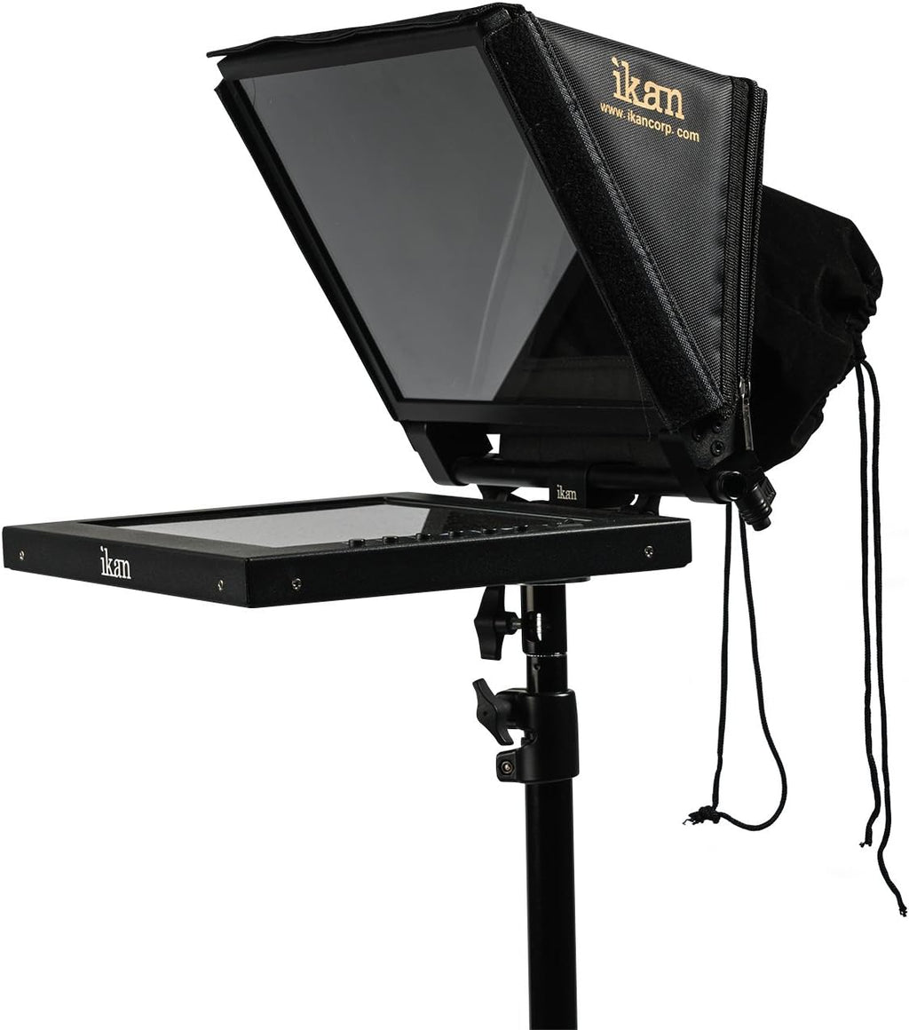 12-inch Portable Teleprompter Kit with Adjustable Glass Frame Q233