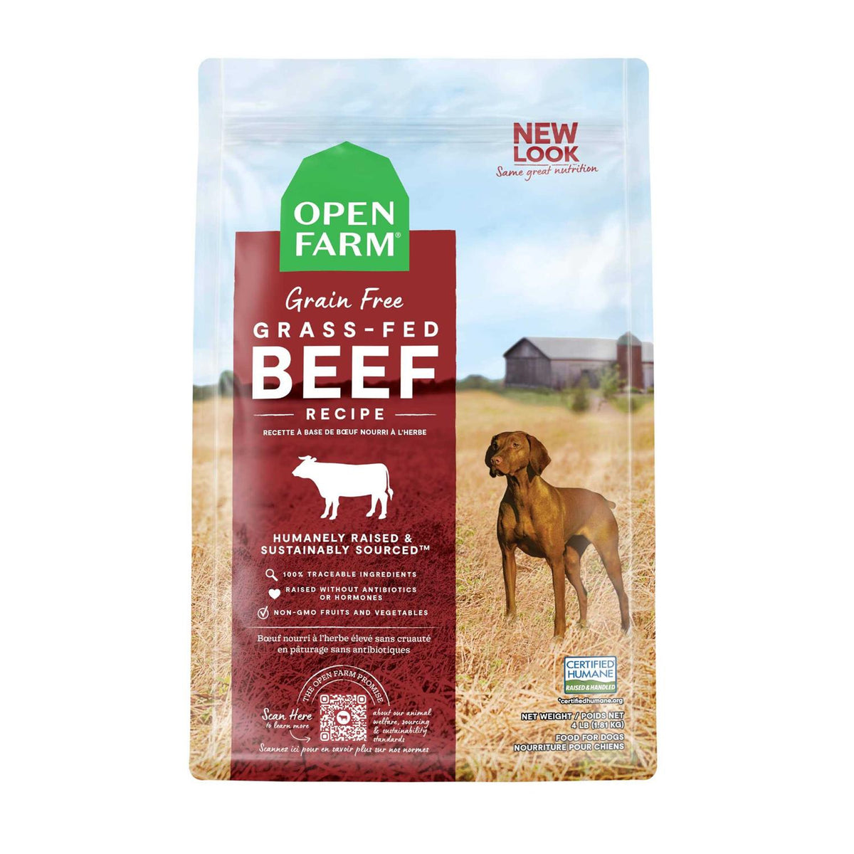 Grain Free Grass Fed Beef Dry Dog Food H503