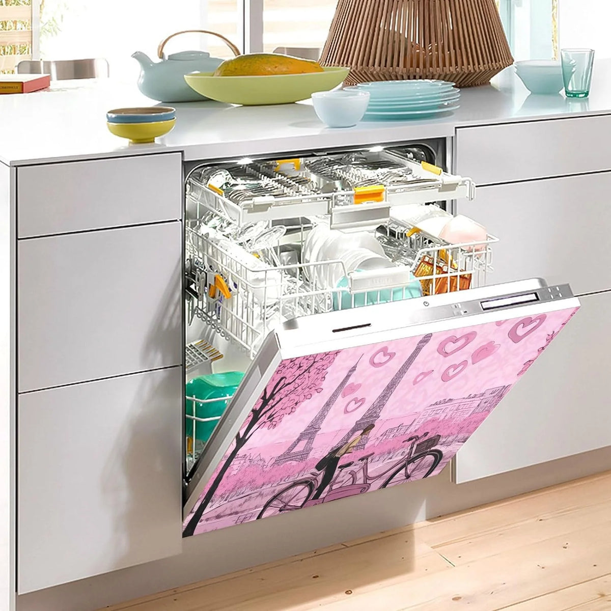 Pink Magnetic Dishwasher Sticker 23x26in G738240