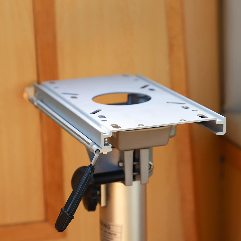 Adjustable Aluminum Marine Boat Seat Pedestal with Slide D264352