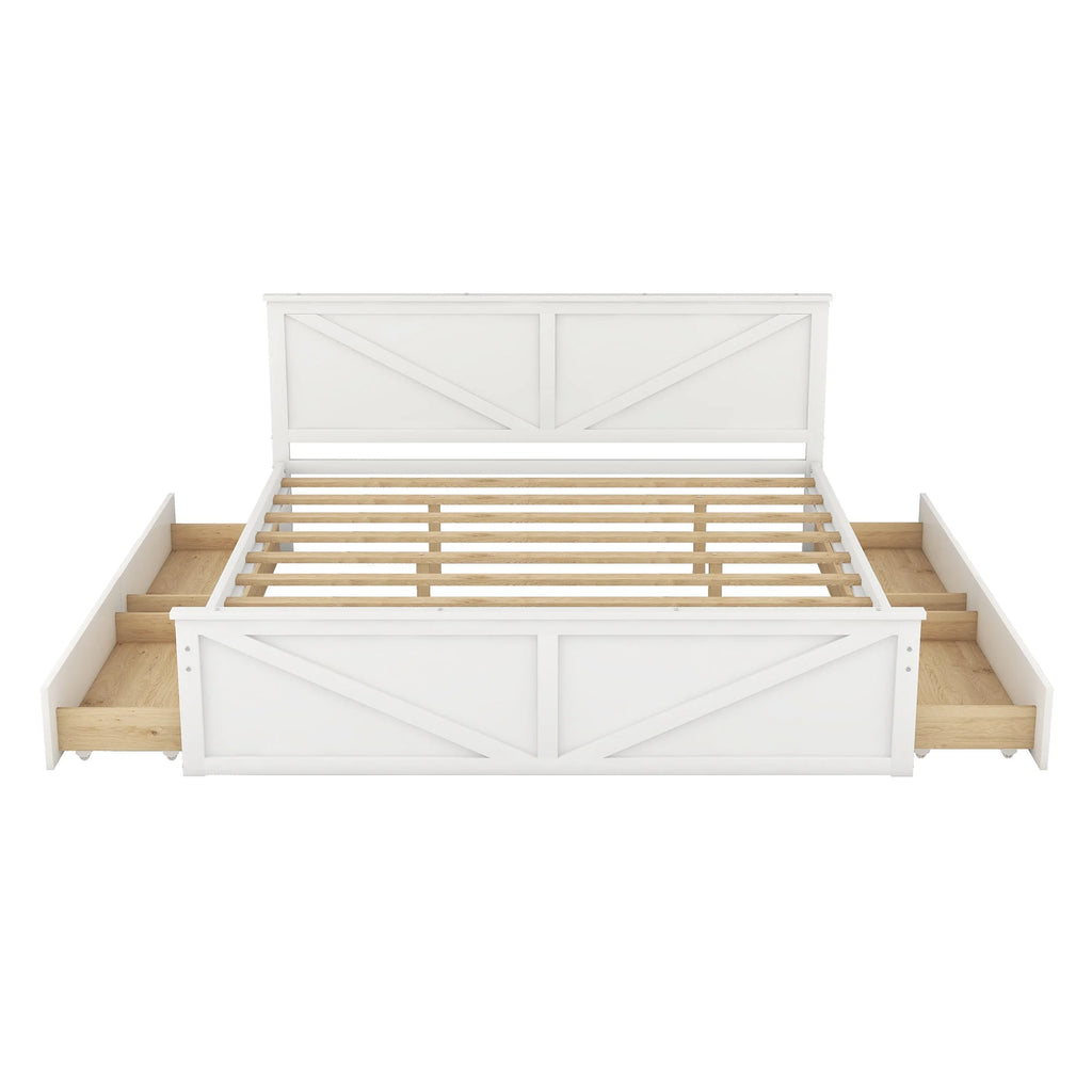 Wooden Platform Bed B141