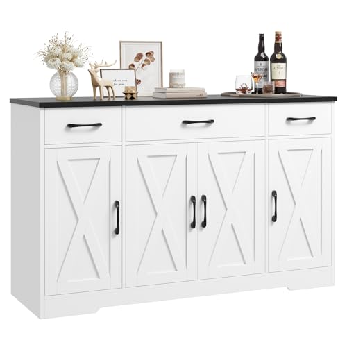 Ash Grey Buffet Sideboard Cabinet with Drawers H90720