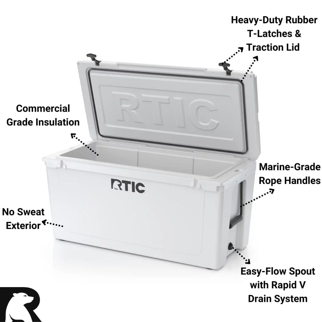 145 qt Insulated Portable Cooler White W88586