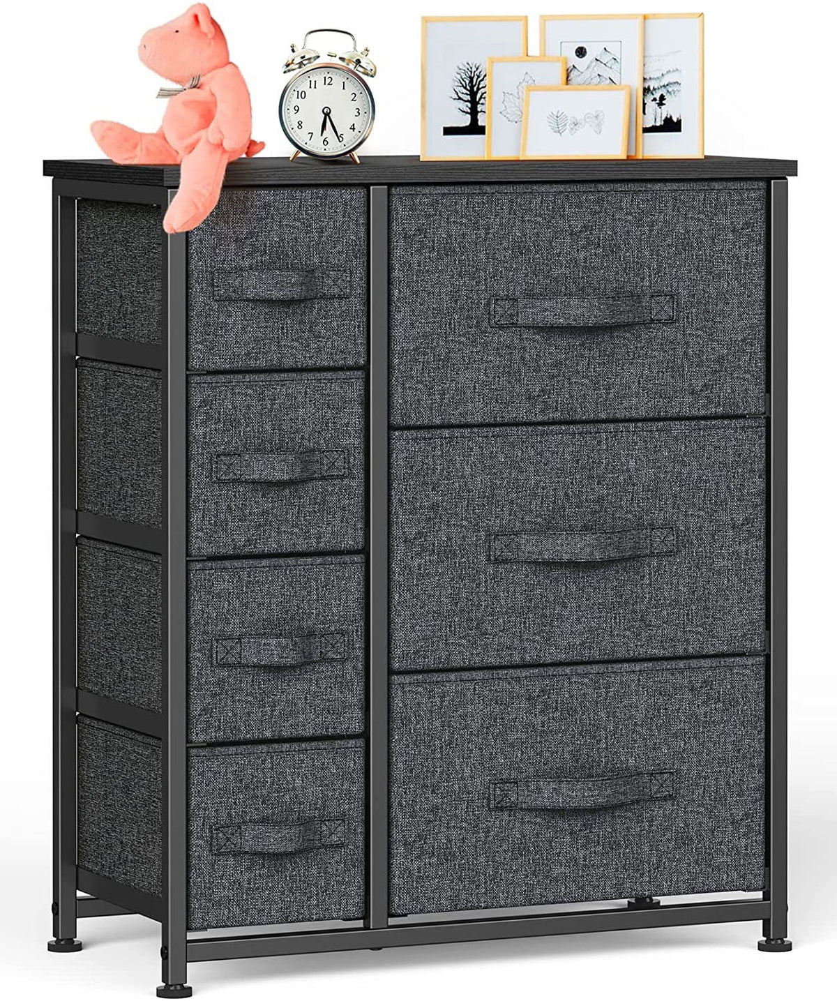 7 Drawer Fabric Dresser with Steel Frame P21226
