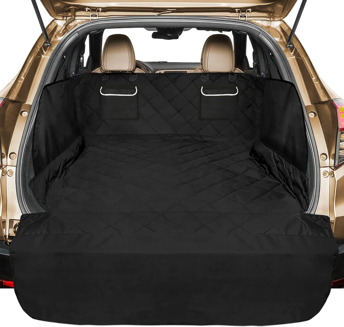 SUV Cargo Cover with Side Flaps Water Resistant Nonslip Dog Seat Cover T626