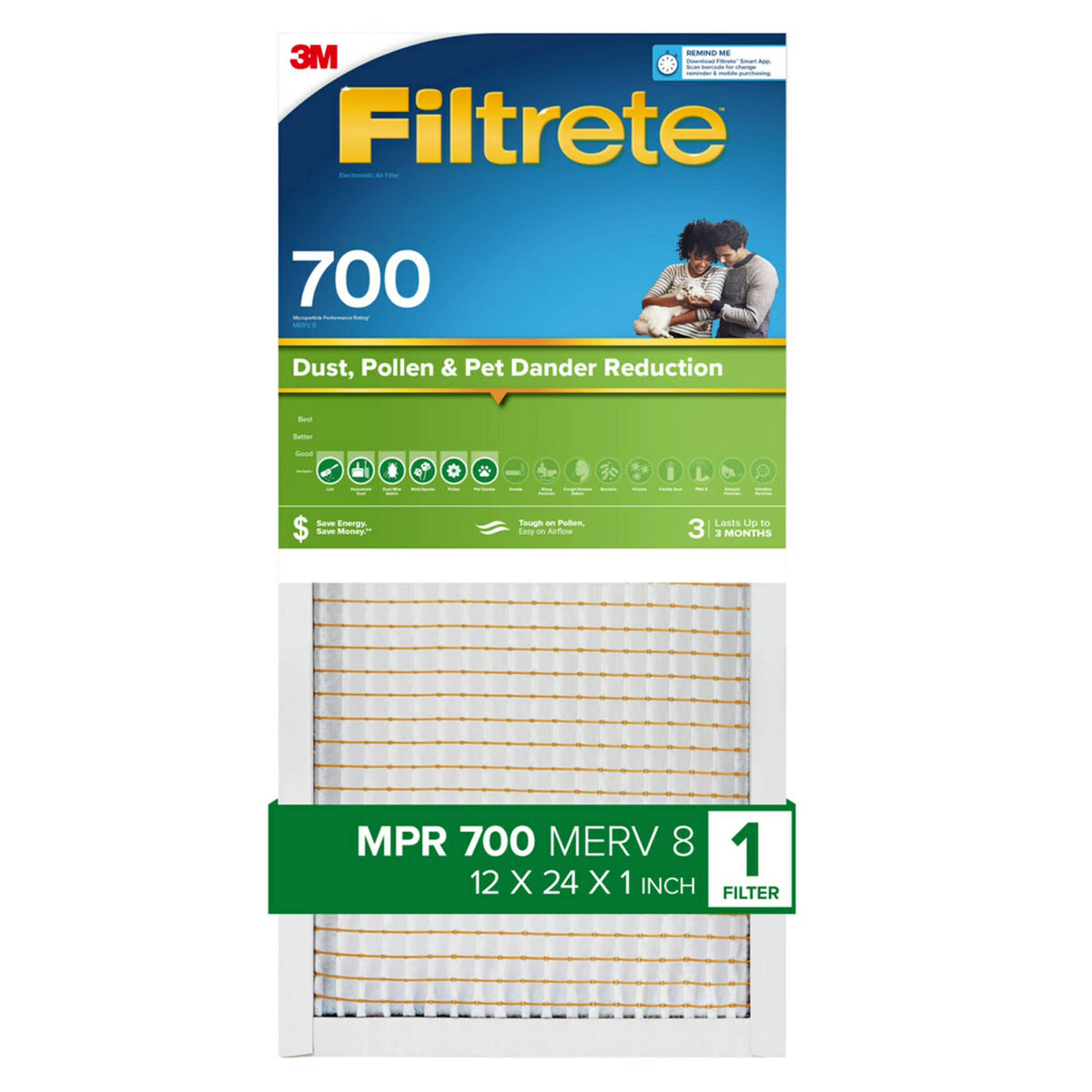 12x24x1 MERV 8 Air Filter L823