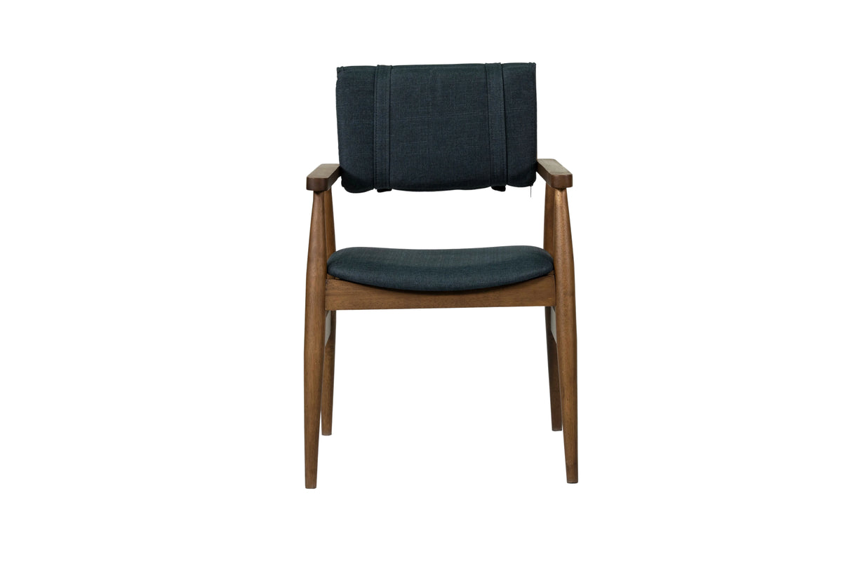 DarkBlue Solid Wood Dining Chairs (Set of 2) M338692