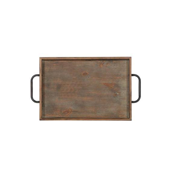 Brown Rustic Rectangle Bar Cart T837557