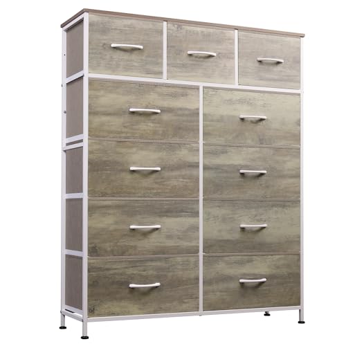 Tall Fabric Dresser with 11 Drawers K68725