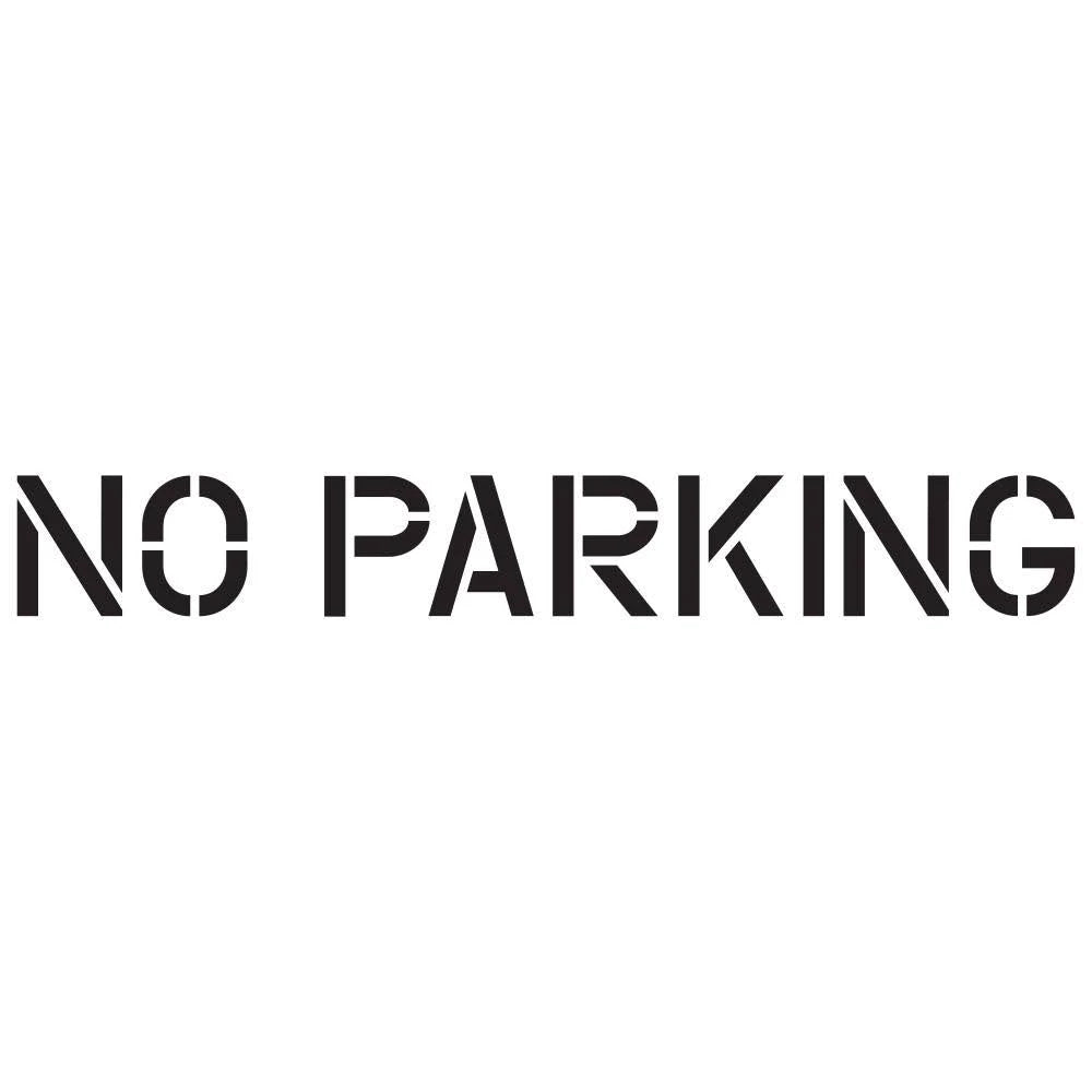 No Parking Stencil E8555