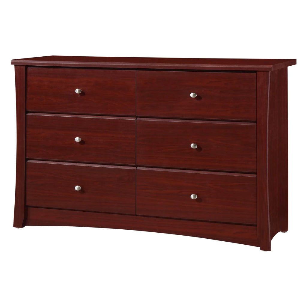 White 6 Drawer Double Dresser R506220
