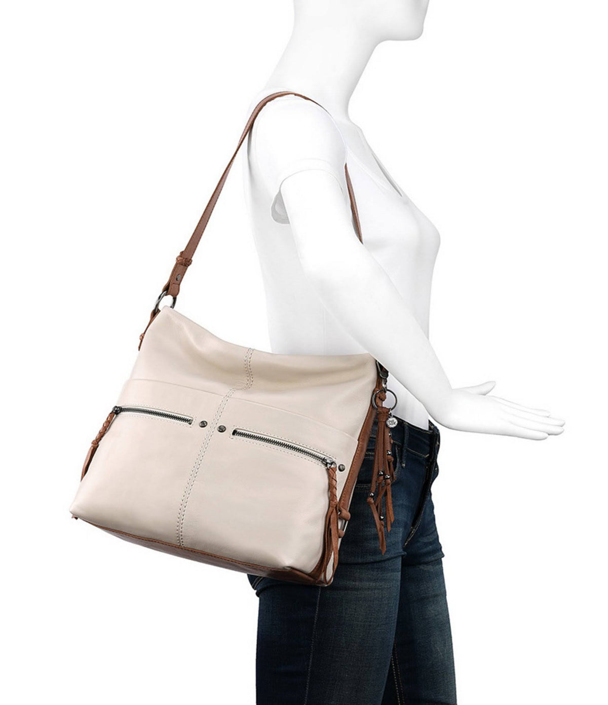 Stone Leather Bucket Bag A42567