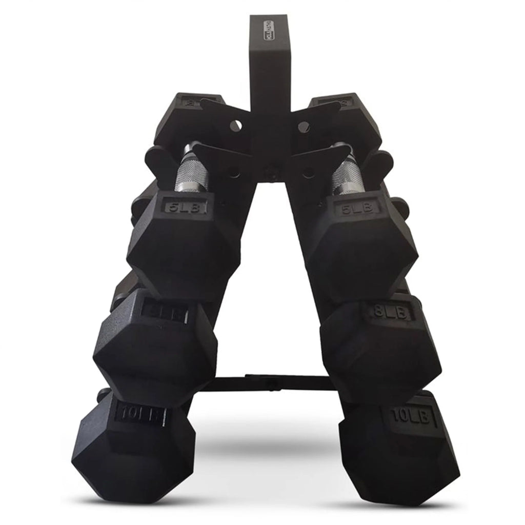 Hexagonal Dumbbell Free Weight Set, 5, 8, & 10 Lbs, Black I5831