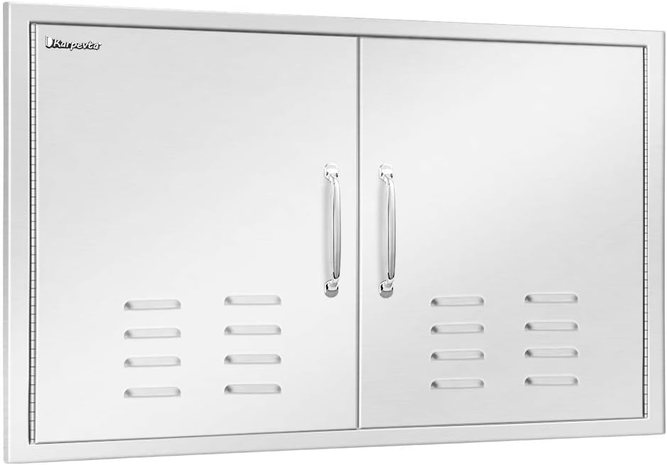 26 W X 24 H Double Access Door Stainless Steel Vertical Door J76587