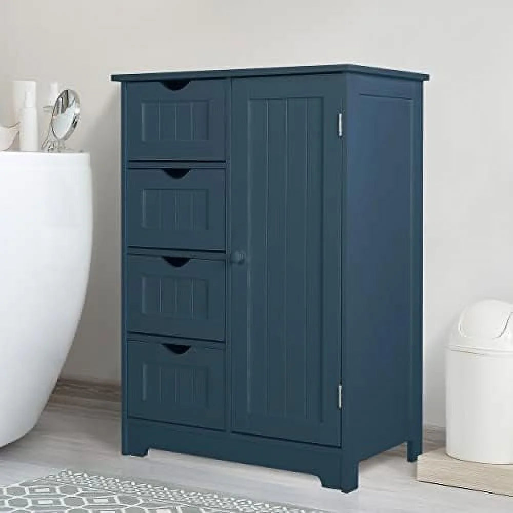 Dark Teal 4 Drawer Bathroom Cabinet B1987
