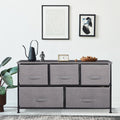 5 Drawers Fabric Dresser Storage Tower C136237