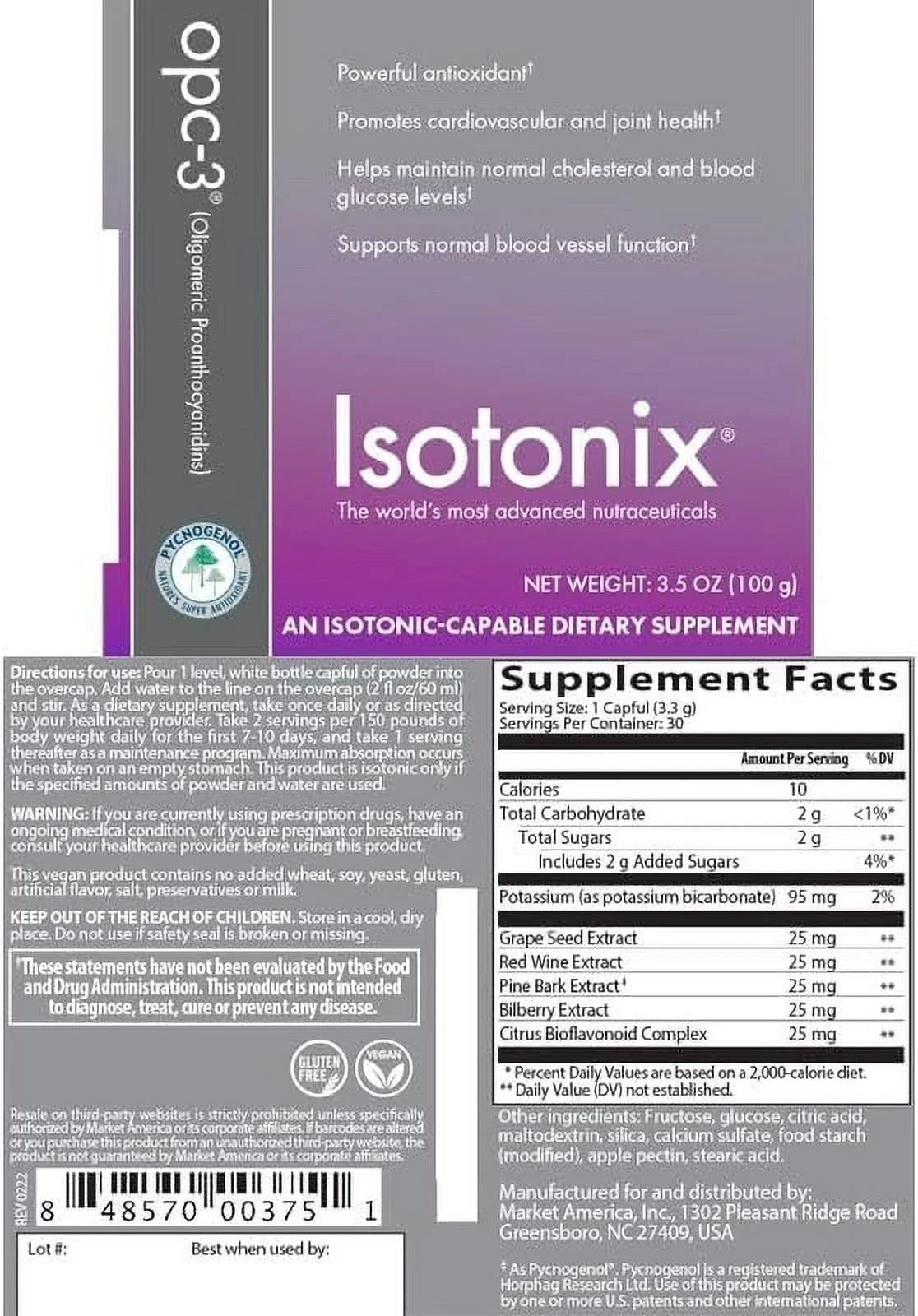 30 Servings S106962