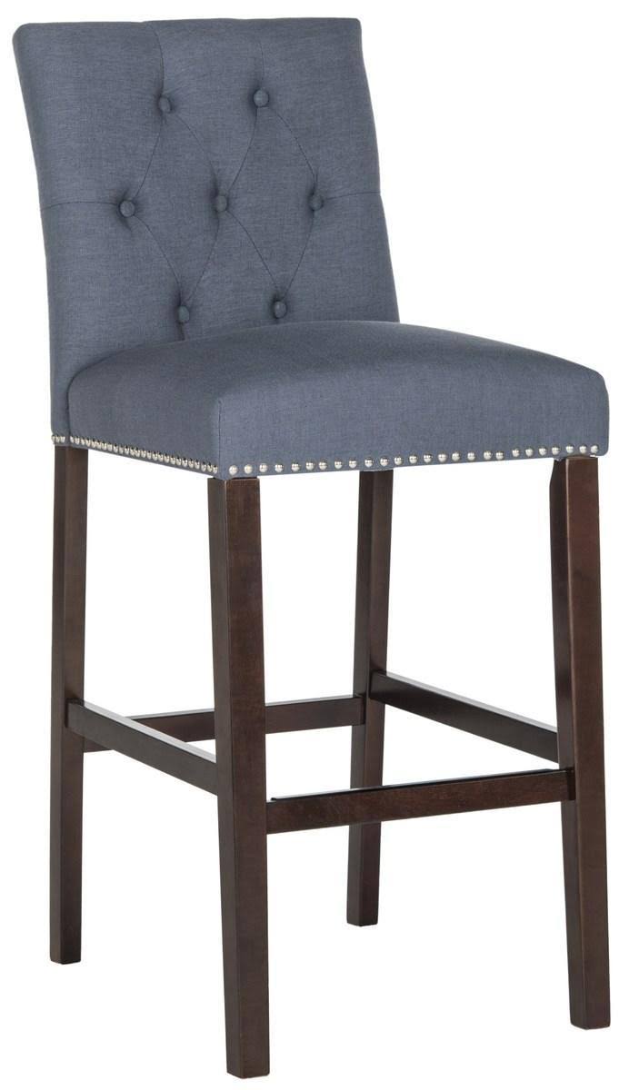 Navy Espresso Bar Stool L385739