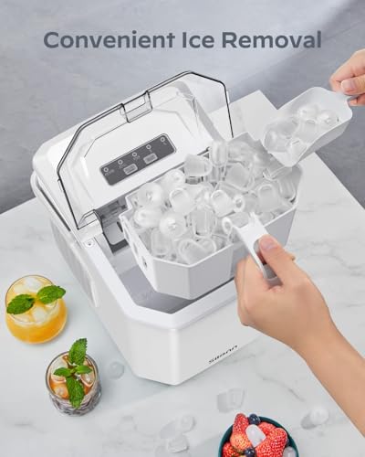 Portable Countertop Ice Maker with Carry Handle and Scoop H39781