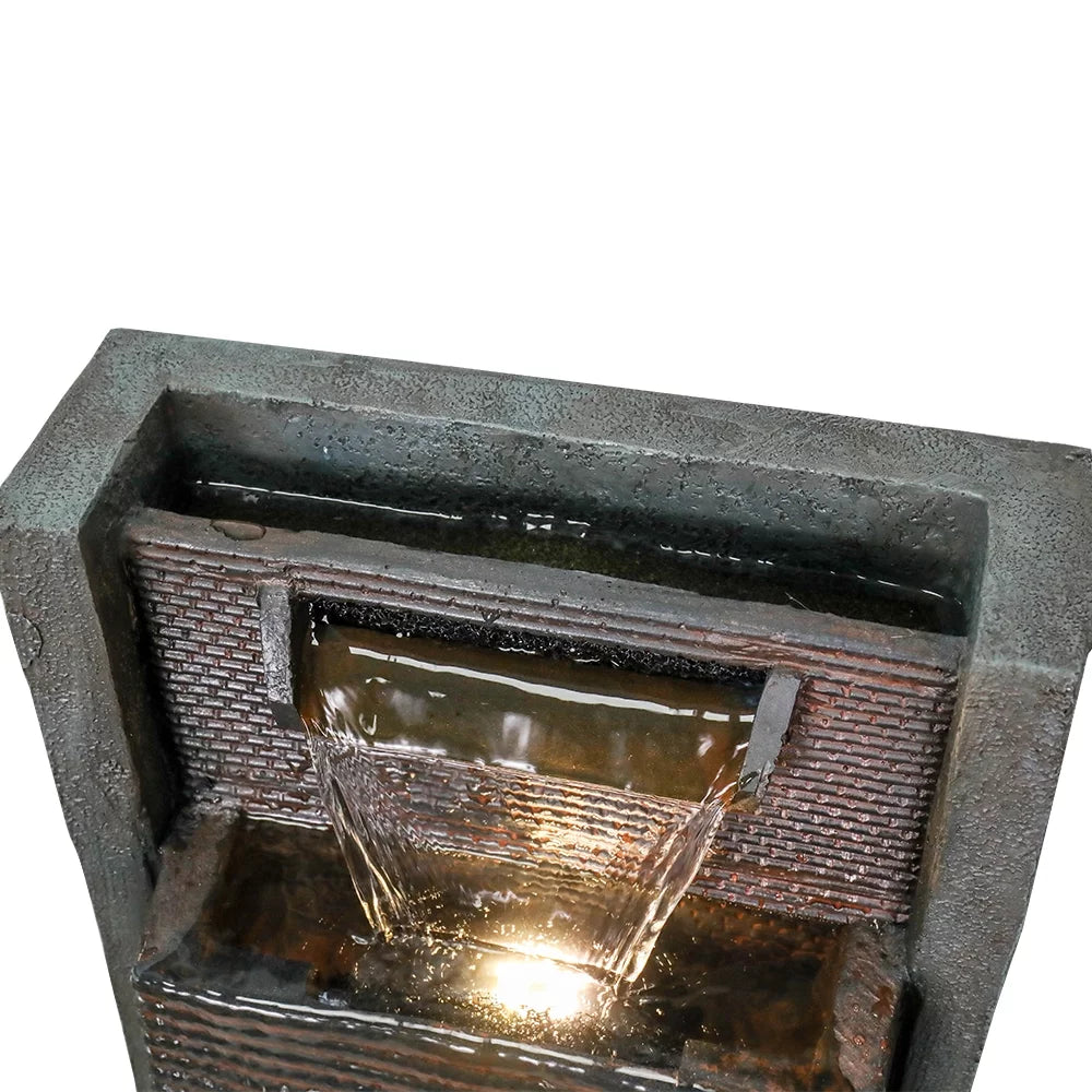 39.3-Inch Indoor Water Fountain with LED Lights X9281