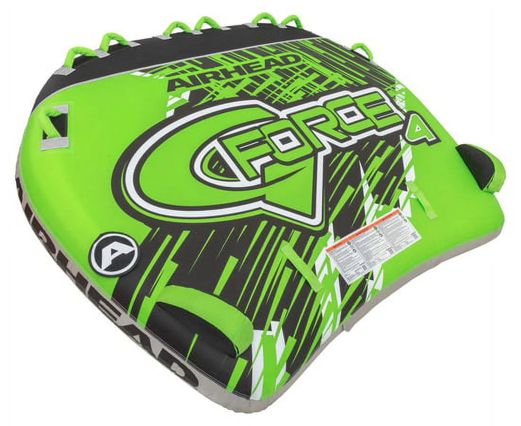 4-Person Towable Boat Tube Float, Heavy-Duty Nylon, Green J2012