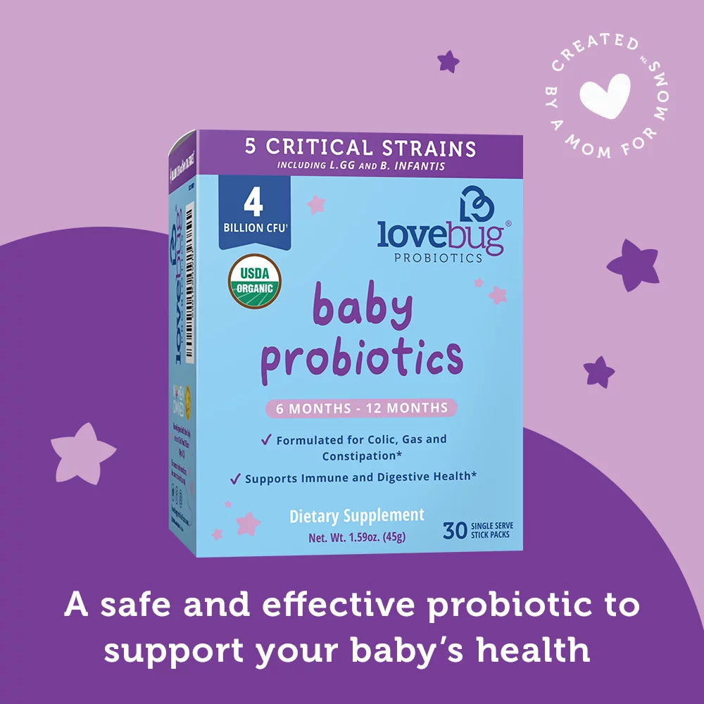 USDA Organic Probiotic for Babies, 6-12 Months, 30 Packets I774