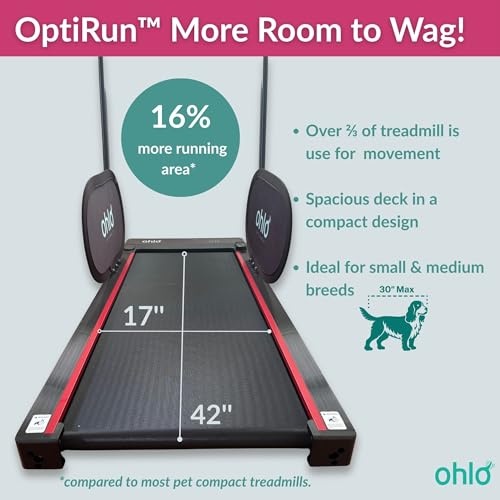 Portable Pet Treadmill with Wheels & Remote Control C294483