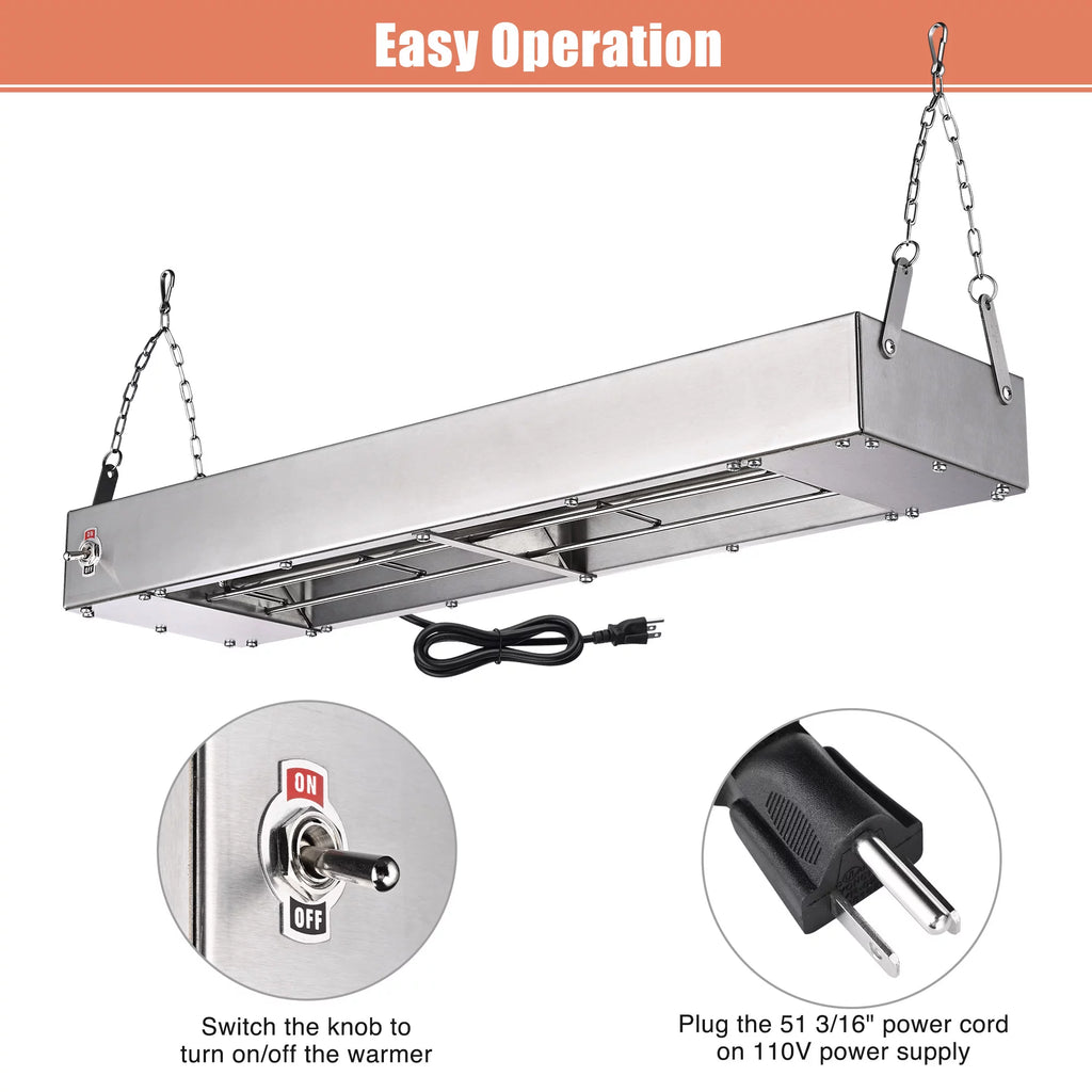 900W Stainless Steel Commercial Food Warmer L932