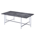 Marble Top Coffee Table with Trestle Base P2589
